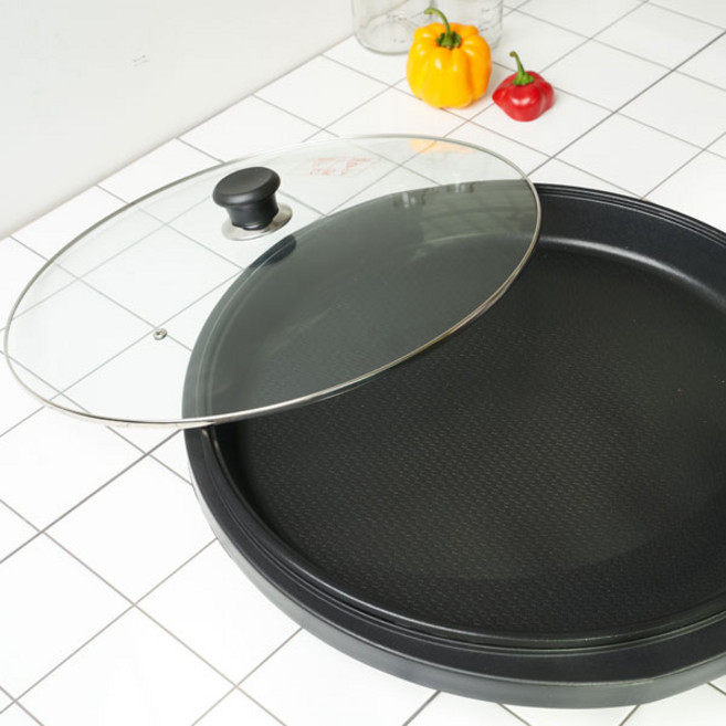 해마루 대형 원형 전기 찜기팬 후라이팬 덖음팬 명절 TC-8100