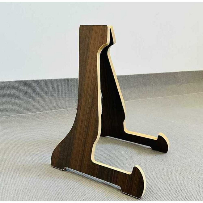 국악기 받침대 연주 스탠드 거치 공연 휴대용 원목, 얕은 통나무 2개, 1개