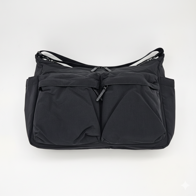 유니클로 멀티 포켓 숄더백 블랙