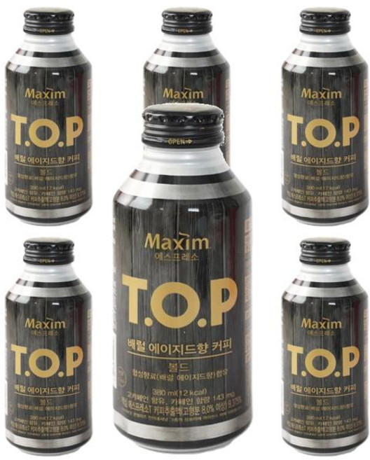 맥심 TOP 배럴에이지드향 커피 볼드 380ml 6개, 3세트