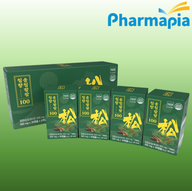 송침팔팔 침향 100 솔잎추출 솔잎증류액 송침유 침향 / 4개월분, 4세트