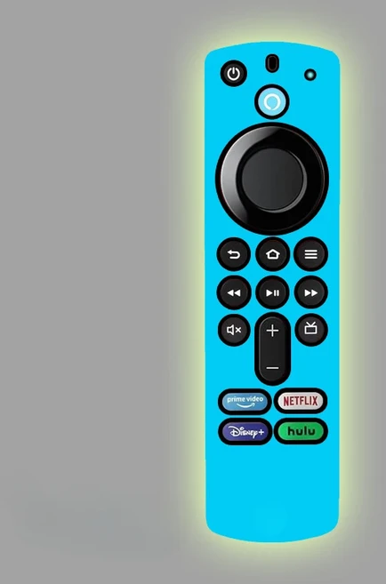 Amazon L5B83G Fire TV 스틱 4K MAX/4K 원격 제어 드롭 방지 먼지 먼지 글로우 케이스 용 실리콘 보호 케, 02 Blue