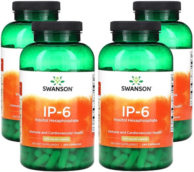 스완슨 IP-6 500mg 240캡슐, 4개, 240정 - 쿠팡