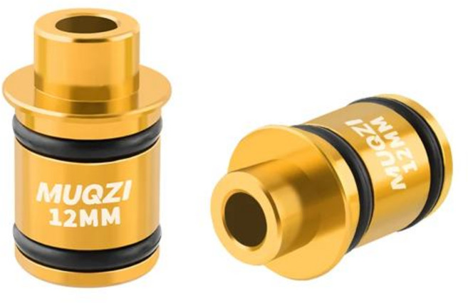 자전거 바퀴 허브용 MUQZI 스루 액슬-퀵 릴리스 어댑터 1512mm 9mm 변환, 1개, [03] 12mm Glod