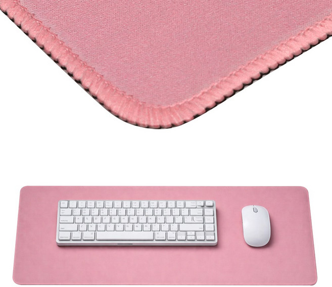 논슬립 키보드 마우스 장패드 데스크매트 700 x 300, 1개, 멜로우 핑크