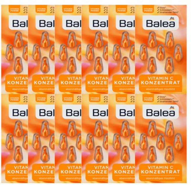독일 Balea 발레아 앰플 캡슐 비타민C 컨센트레이트 1ml 7개입 12개 DM 디엠