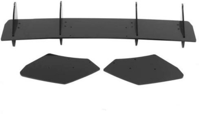 시트 레온 MK3 5F 쿠프라 4 핀 자동차 리어 범퍼 스플리터 스포일러 립 바디 키트 2012 2013 2014 2015 2016 서문, 1)Black