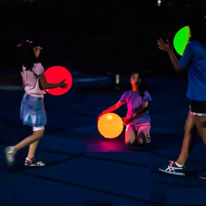 빛나는 불빛 LED 공 야광 매직 탱탱볼 놀이 소프트볼 아기 장난감 공놀이 발광 유아 볼, 샤니볼3
