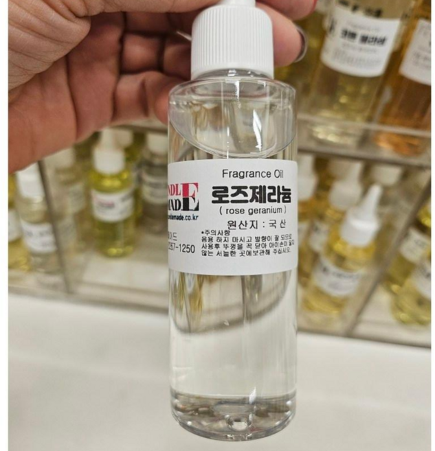 7위 - [캔들메이드]국산 프레그런스 오일 100ml, 로즈제라늄, 1개