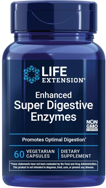 라이프익스텐션 인핸스드 슈퍼 다이제스티브 엔자임 캡슐, 3개, 60정 - 쿠팡
