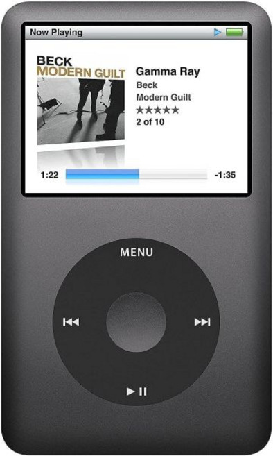 Apple iPod 120GB 블랙 클래식 7세대 MP3 MP4 플레이어 호환 정품, 1