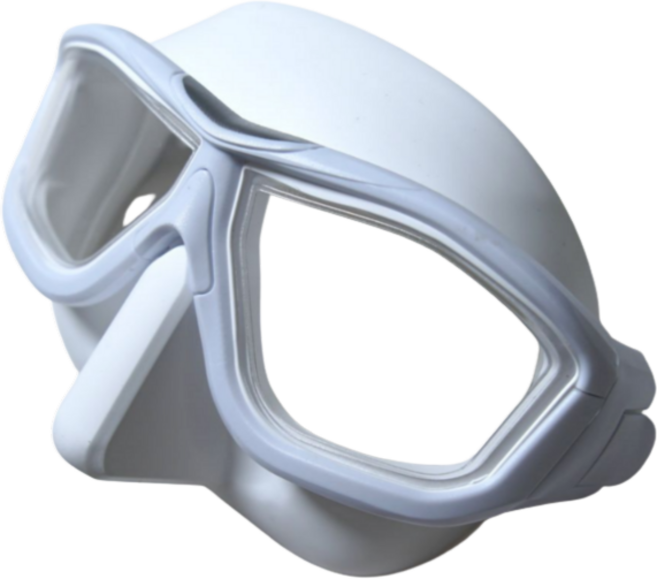 유겐다이브 커스터마이징 프리다이빙 프렌젤 마스크, 화이트