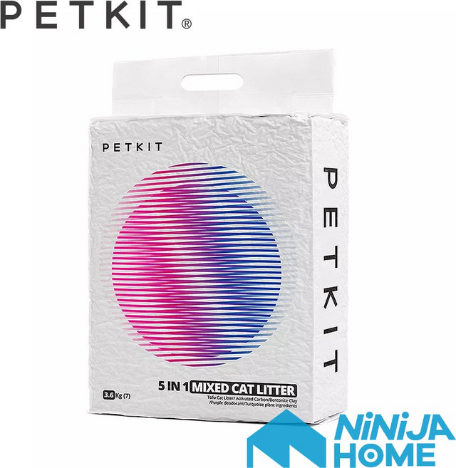PETKIT 5合1活性碳混合貓砂, 1個, 一張訂單限購一箱, 7L
