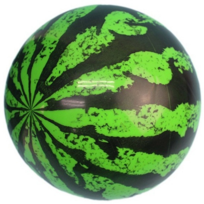 西瓜球 充氣球 兒童橡膠球 海灘球, 綠色, 1個