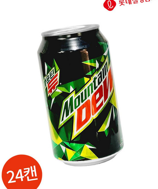 롯데 마운틴듀 355ml 24캔 카페용, 1개