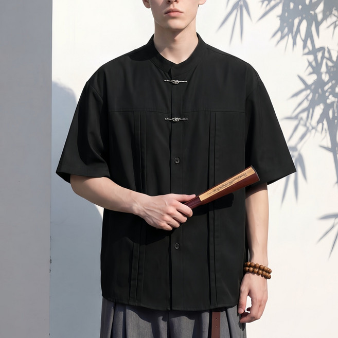 남자 여름 생활한복 개량한복 반팔 상의 법복 모시옷 인견옷