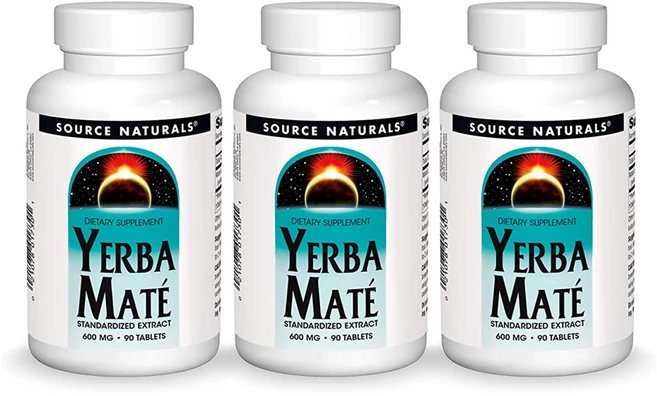 소스내츄럴스 예르바 마떼 600mg 타블렛, 90정, 3개 - 쿠팡