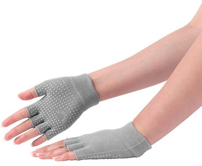 데비 논슬립 요가 장갑, 그레이, 1개