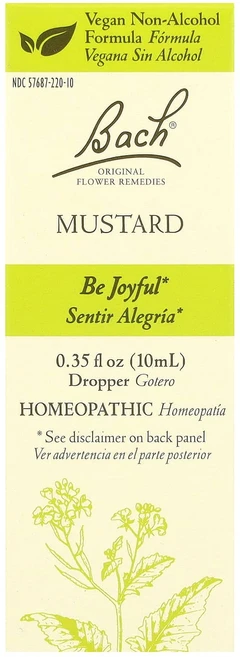 Bach 오리지널 꽃 요법 머스타드 10ml(0.35fl oz), Bach오리지널꽃요법머스타드10ml035floz, 1개, 10ml - 쿠팡