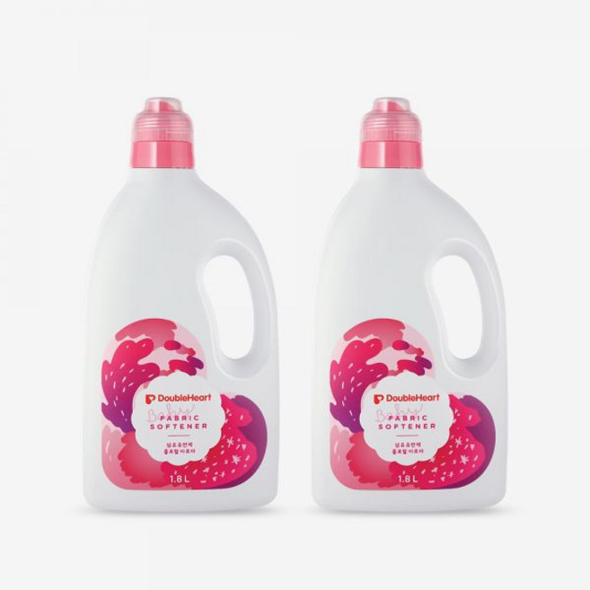 [1+1] 더블하트 유아 섬유유연제 1.8L