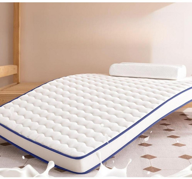 싱글 기숙사 침대 메모리폼 라텍스 돌쇼파토퍼 쿠션, 비스듬 회색 6cm