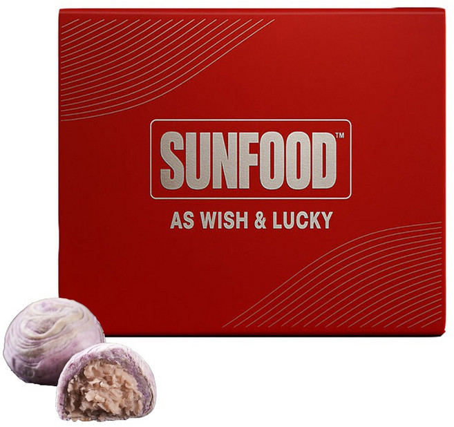 SUNFOOD 真台灣味-芋頭酥(6入)禮盒 LUCKY版 伴手禮 芋頭 中秋月餅, 6個, 30g