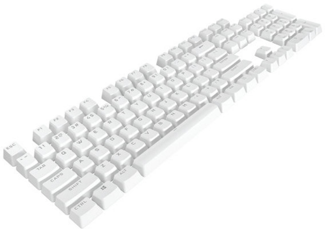 CORSAIR PBT 이중사출 PRO 한글 각인 키캡 (화이트)