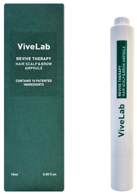 바이브랩 리바이브 테라피 헤어 스칼프 앤 브로우 앰플, 15ml, 1개