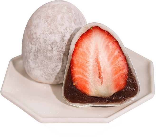 [입점특가] 명가삼대떡집 생 딸기로 만든 수제 딸기모찌 개별포장 생과일모찌, 6개, 70g