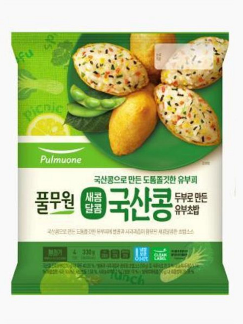 풀무원 새콤달콤 국산콩 두부로 만든 유부초밥 330g 1개