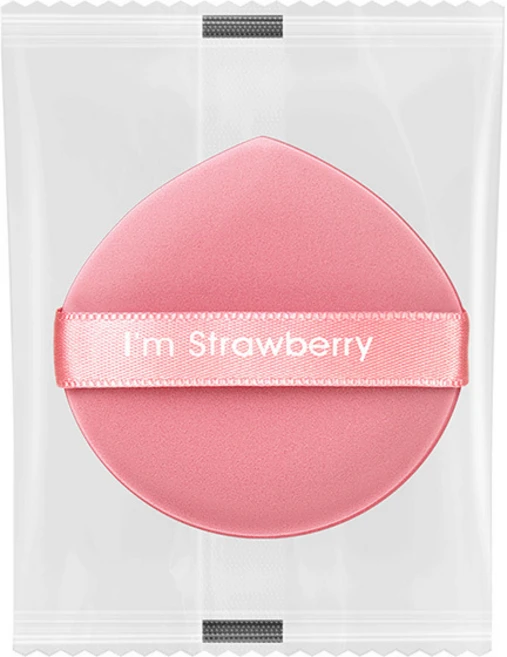 차차바이 딸기퍼프 5cm 뷰티유튜버 추천 퍼프 스트로베리퍼프 위생개별포장 쿠션퍼프 메이크업퍼프, 10개, 핑크 - 쿠팡