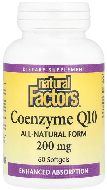 네추럴팩터스 코큐텐 코엔자임Q10 200MG 60정, 1개 - 쿠팡