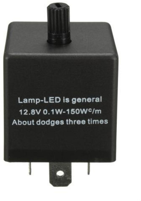 3 핀 자동차 오토바이 LED 성 노출증 릴레이 12V 범용 전자 조절 Freauency 차례 신호 빛 깜박이, 1개