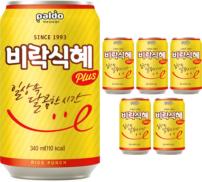 팔도 비락 식혜, 340ml, 6개