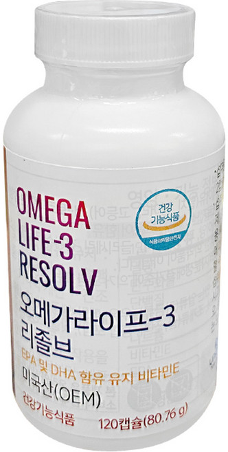 유니시티 정품 오메가3 리졸브 673mg, 120정, 1개