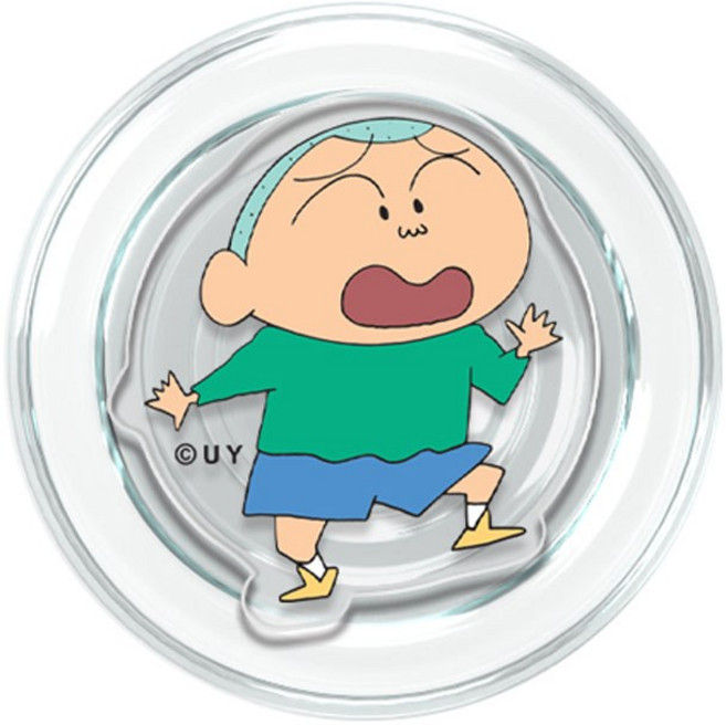 짱구는못말려 훈이와유리 그립감 좋은 아크릴 맥세이프 톡 거치대, 훈이, 1개