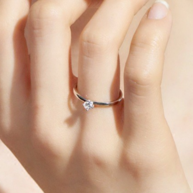 캔디플래닛 큐빅 심플 오픈링 사이즈조절 반지