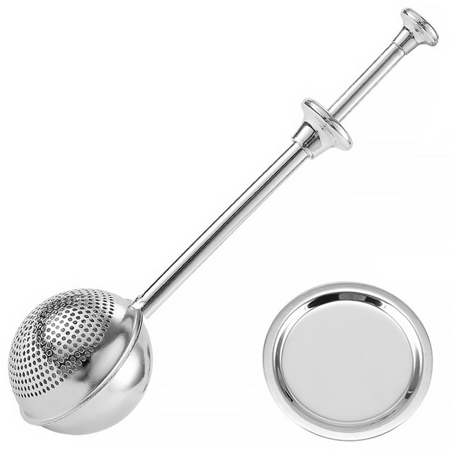 리브문 304 스텐 차 거름망 (푸시형), 1개