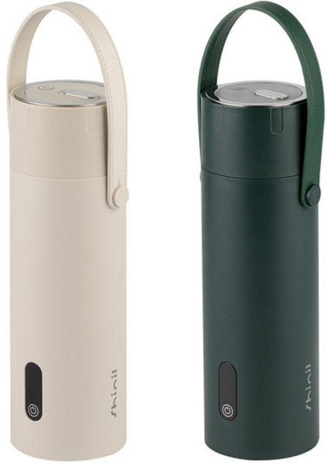 신일 가열 무선 텀블러 충전식 보온병 전기포트 분유포트 LG배터리 탑재 여행 캠핑 등산 보관가방 증정, 1세트, 420ml, a_SEP-480KHD 딥그린