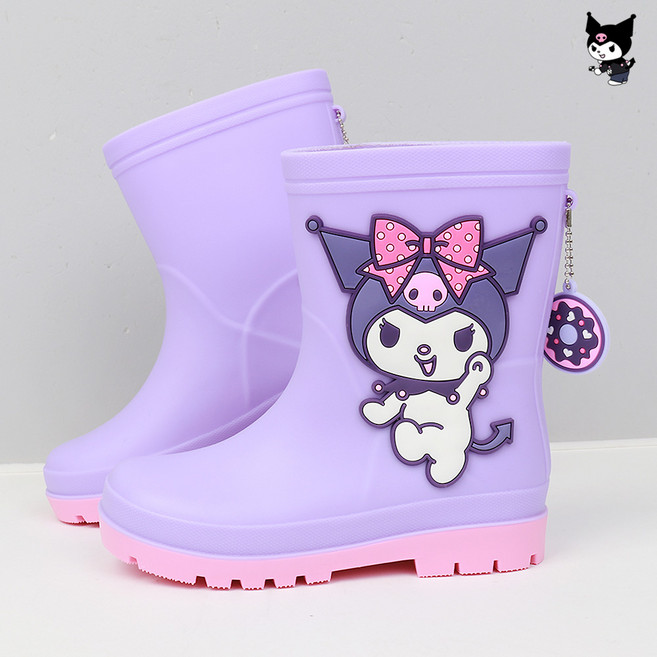 산리오 깜찍한 발목 피규어 장식 유아동 레인부츠 어린이 장화