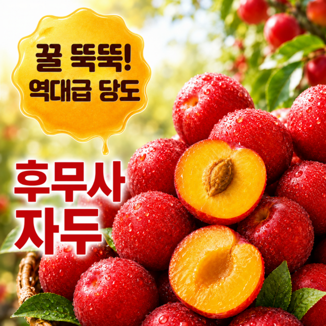 6위 - [한정특가] 산지직송 고당도 후무사 자두, 1박스, 후무사 자두 1kg (특)