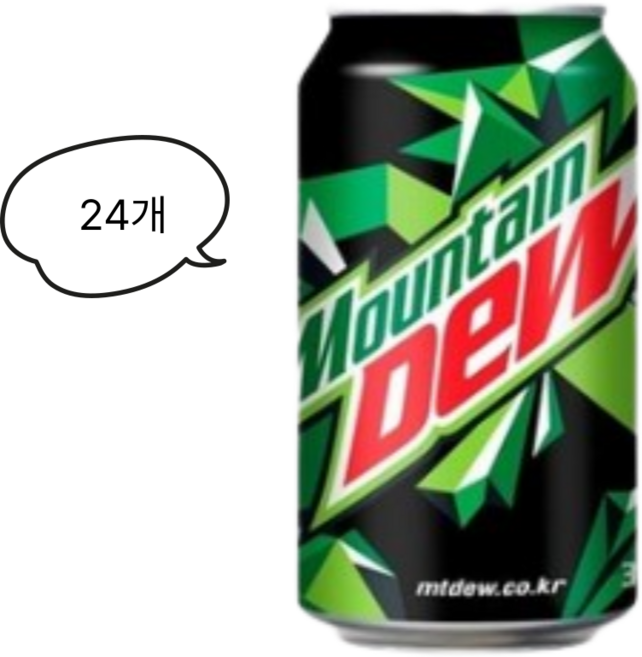 롯데 마운틴듀, 355ml, 24개