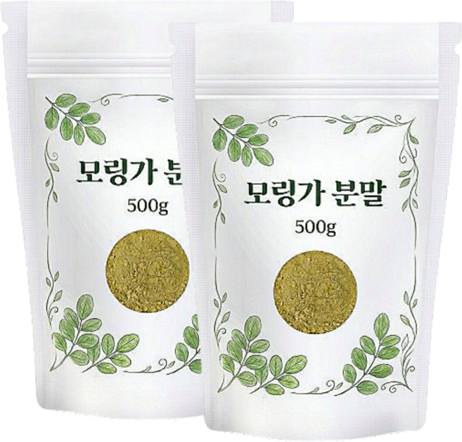 모링가 분말 모링가잎 가루 파우더, 2개, 500g