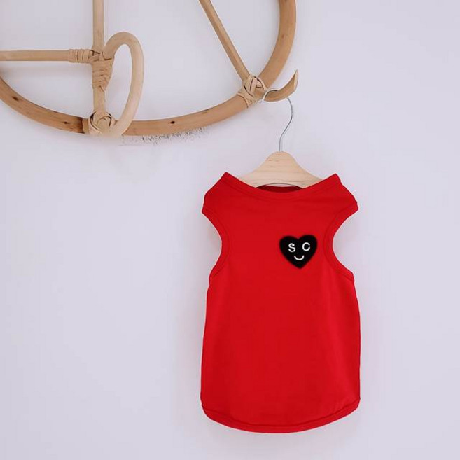 제이 하트 민소매, 레드, 1개