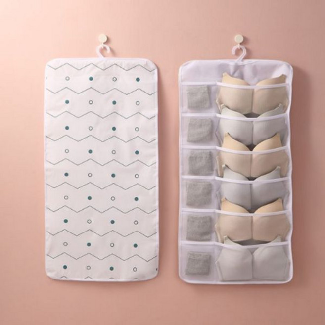 거는 속옷포켓 옷걸이 옷장 양말 속옷 수납함 걸이 보관함, 1개, No.01 노르딕 12칸