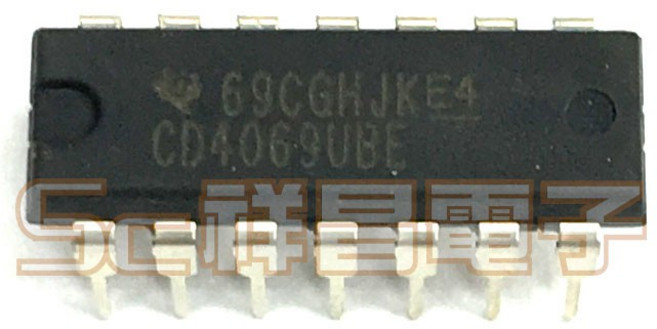 CD4069UBE CMOS 邏輯閘 IC 半導體 DIP 晶片