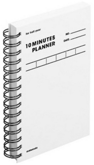 모트모트 오리지널 텐미닛 플래너 HALF YEAR, (화이트) WHITE, 3개