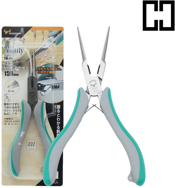 일본 츠노다 KING TTC TM-06 고급형 미니 평 롱로우즈 6인치 트리니티, 1개