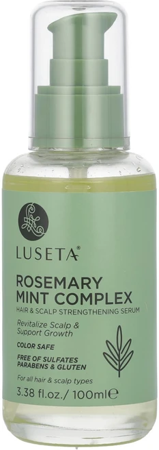 Luseta Beauty 로즈메리 민트 복합체 모발 및 두피 강화 세럼 모든 모발 및 두피 유형용 100ml(3.38fl oz), LusetaBeauty로즈메리민트복합체모발및두피강화세럼 - 쿠팡
