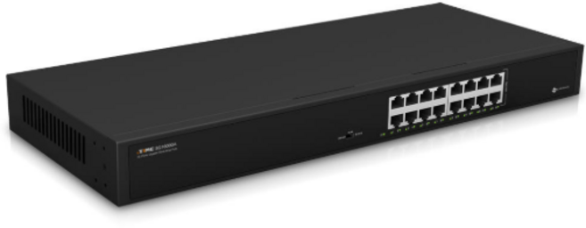 아이피타임 SG16000A 스위칭 허브 16포트 기가비트 랜선 분배기 허브 렉마운트, 1개